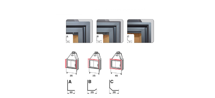Купить Kobok Харьков - Опции комплектации KR декоративная рамка вокруг дверки